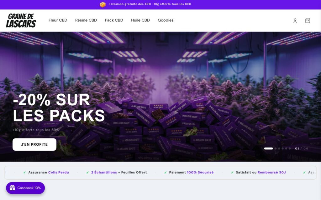 Notre classement des meilleurs sites CBD en France en 2026 6