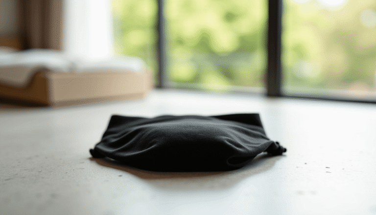 Culotte menstruelle détachable en coton biologique portée discrètement sous un vêtement.